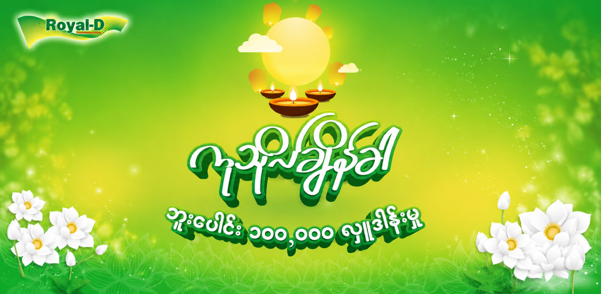 🌕 Thadingyut Full Moon Donation : Royal-D Offers 100,000 Bottles Across Major Pagodas Nationwide